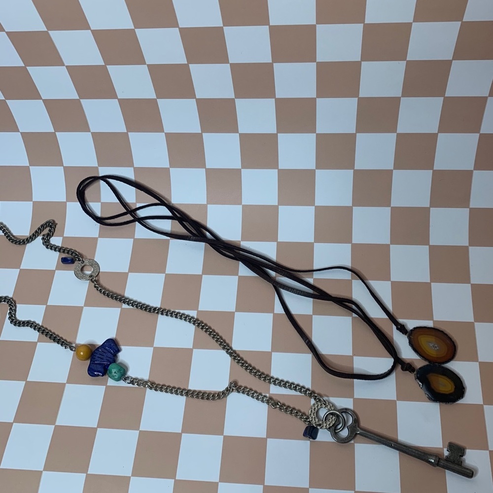unique western necklaces with buffalo and geode